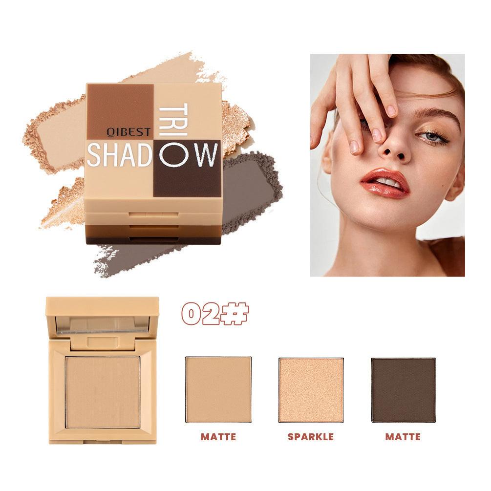 3-in-1 Mini Eyeshadow Palette Pearlescent Polarized.