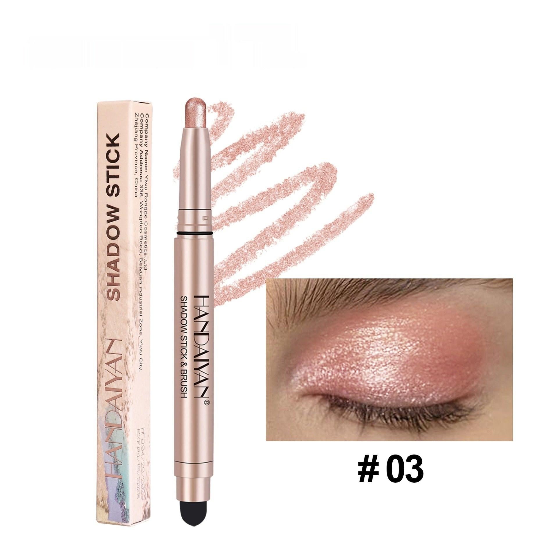 Crouching Silkworm Women's High-gloss Pearlescent Eye Shadow Stick.