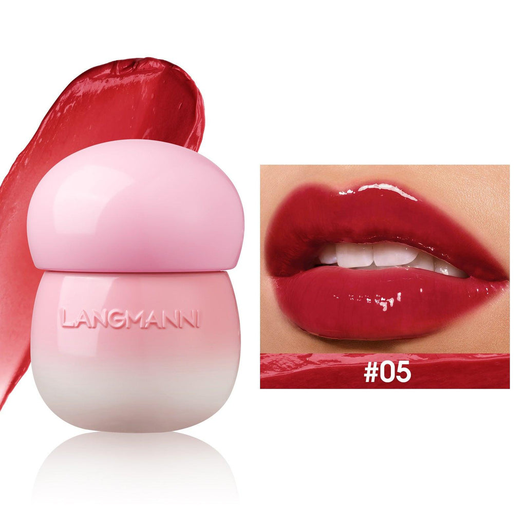 Mushroom Lip Lacquer Moisturizing Lip Gloss Not Oily.