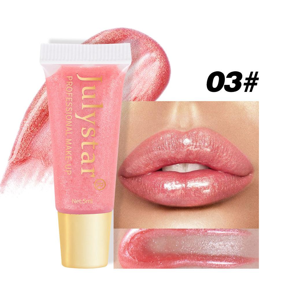 Nourishing Moisturizing Pearlescent Lip Gloss Long Lasting Waterproof.