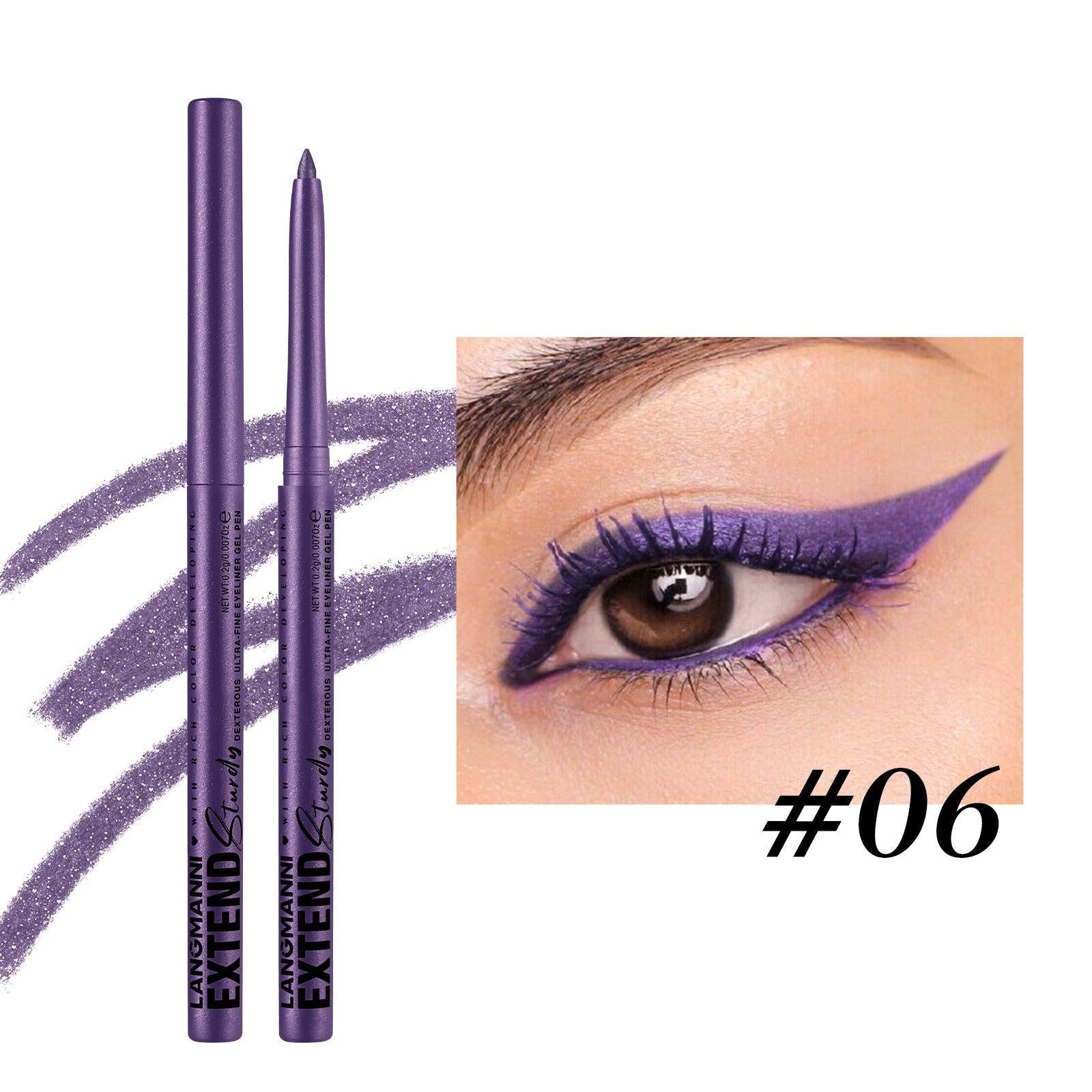 Waterproof And Durable Not Smudge Automatic Rotation Eyeliner.