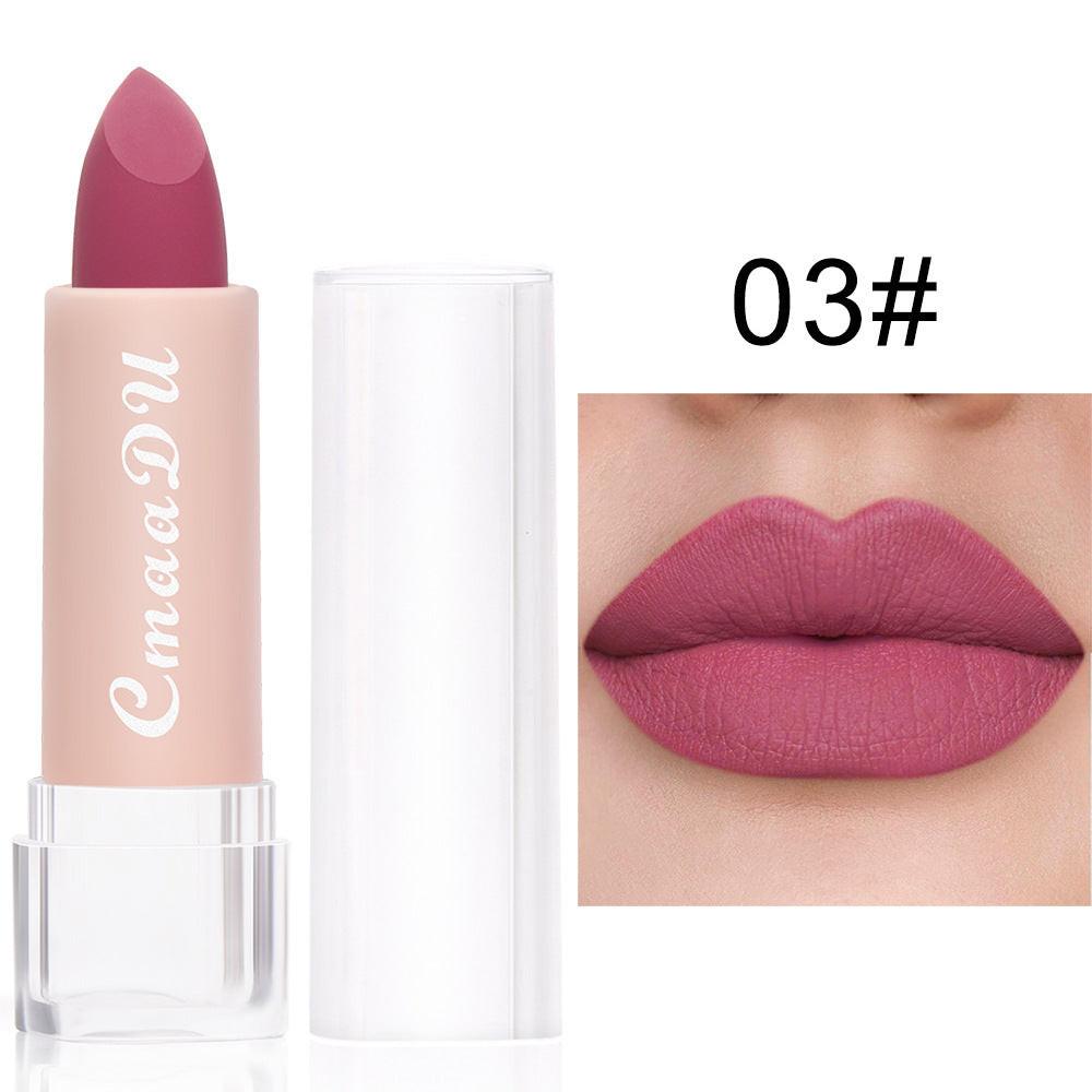 CmaaDu15 Color Matte Moisturizing Lipstick Waterproof Matte Lip Gloss.