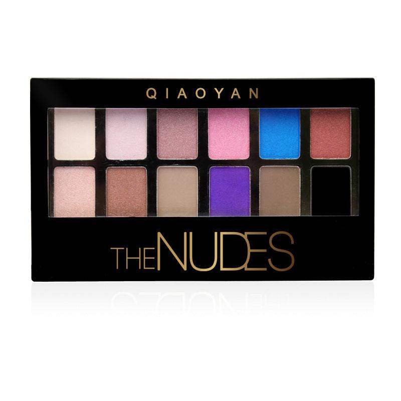 Pretty Makeup Plate Nude Eye Shadow  12 Colors.