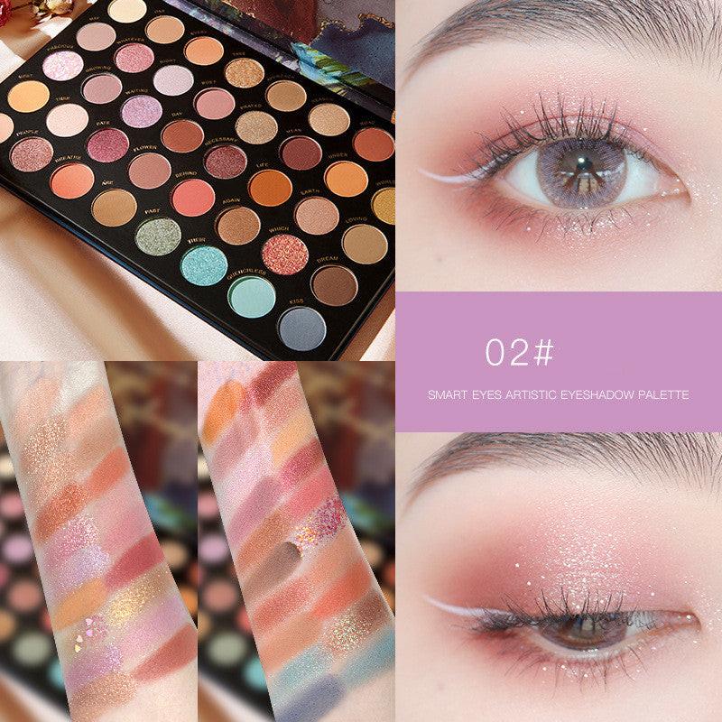 Multi-color Eyeshadow Palette Student Pearly Earth Color.