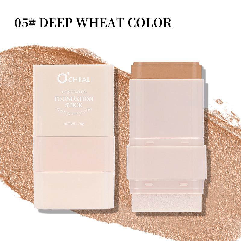 Smear-proof Makeup Liquid Foundation Double-headed Rotating Concealer Lasting.