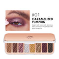 8-color Eyeshadow Palette High-gloss Trimming Blush Modification Mousse Texture Matte Earth Color.