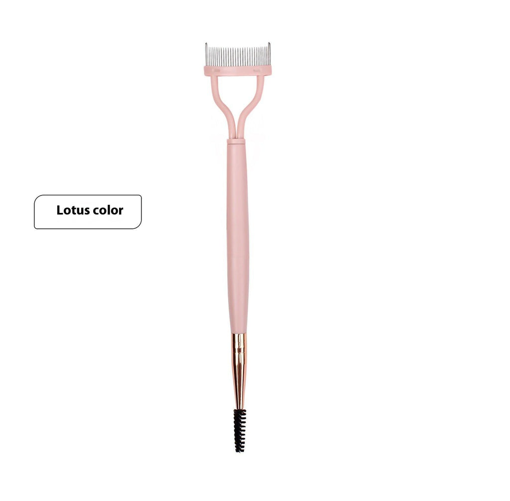 Steel Tooth Double Head Brow Groomer Mascara Brush Tool.