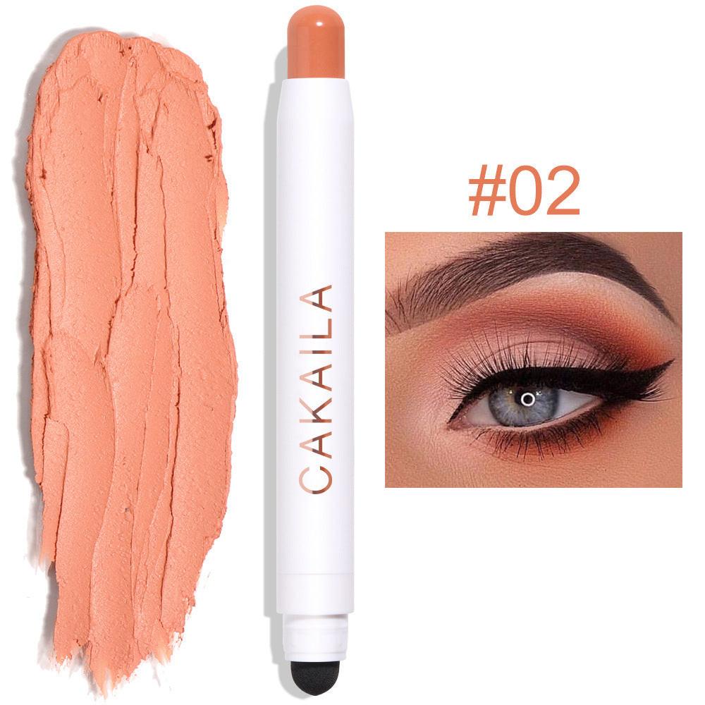 Double-headed Monochrome Pearlescent Eye Shadow Stick.