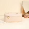 Handle-top Cosmetic Bag Ins Fashion Simple Square Handbag Toiletry Bags Travel High Capacity Portable Storage Make Up Bag.