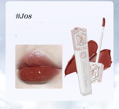 Flower Know Crystal Jelly Lip Glaze Mirror Moisturizing Lipstick.