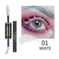 Double-headed Color Mascara Thick Curl More Than Waterproof Not Smudge White Eyebrow Dyeing.
