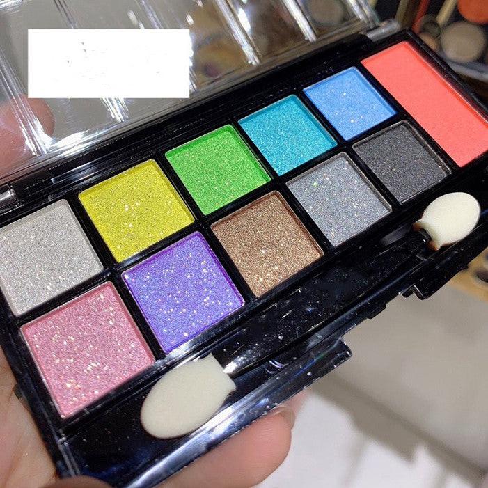Blue-green-purple-yellow Eye Makeup.