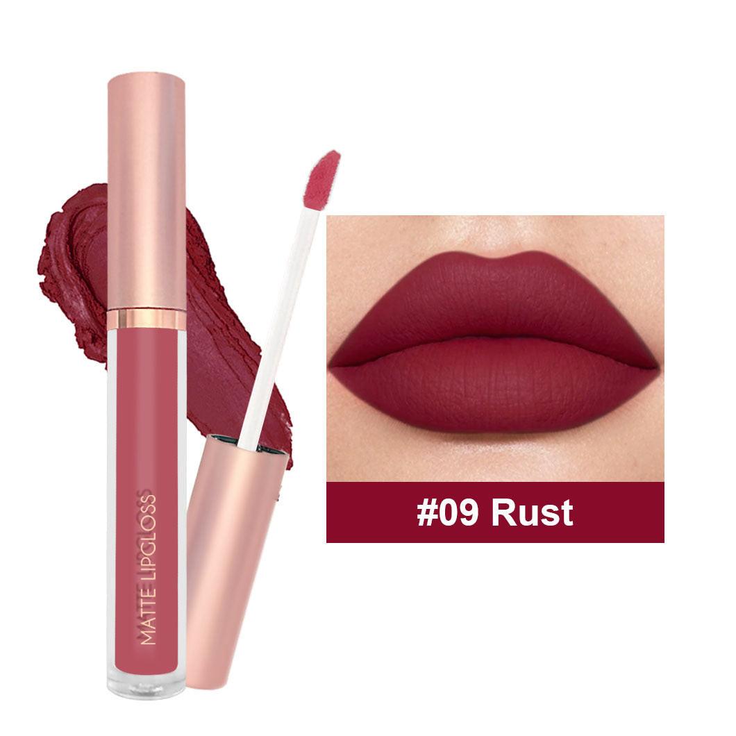 12-color Nude Jam Matte Lip Gloss Does Not Fade.