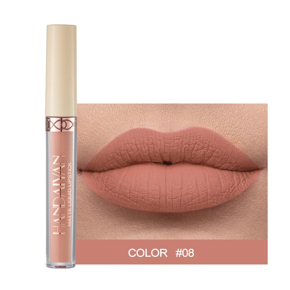 Matte Finish Velvet 12 Colors Lip Gloss Liquid Lipstick Lip Glaze.