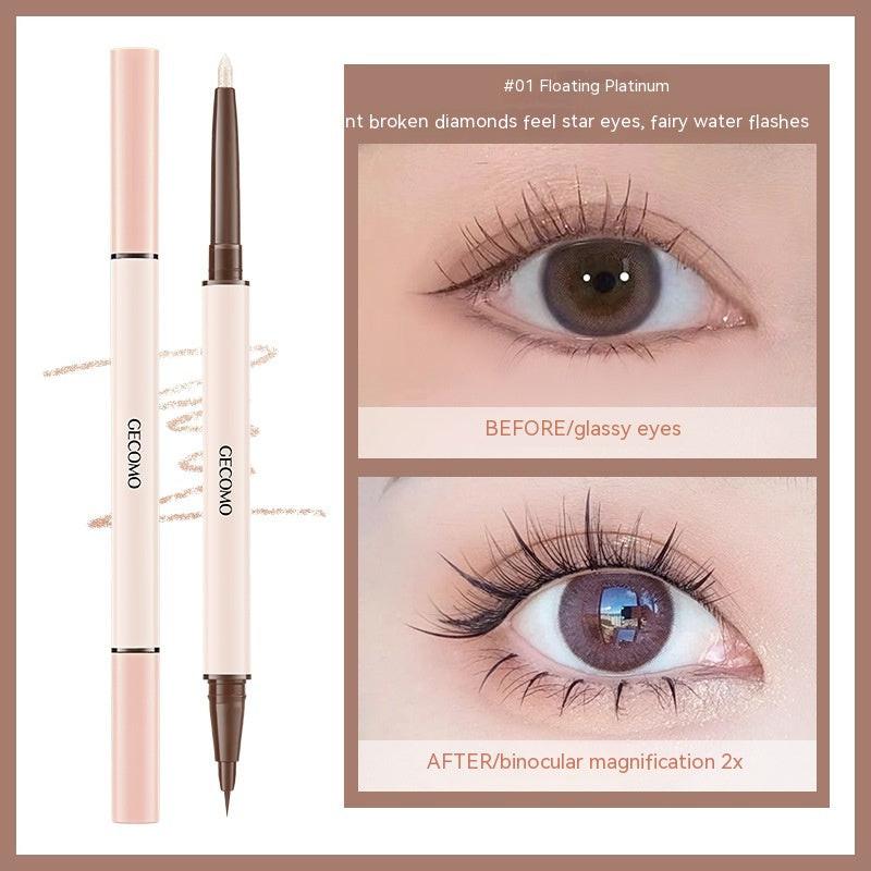 Three-dimensional Star Eyes Double-headed Eye Shadow Pen Makeup.