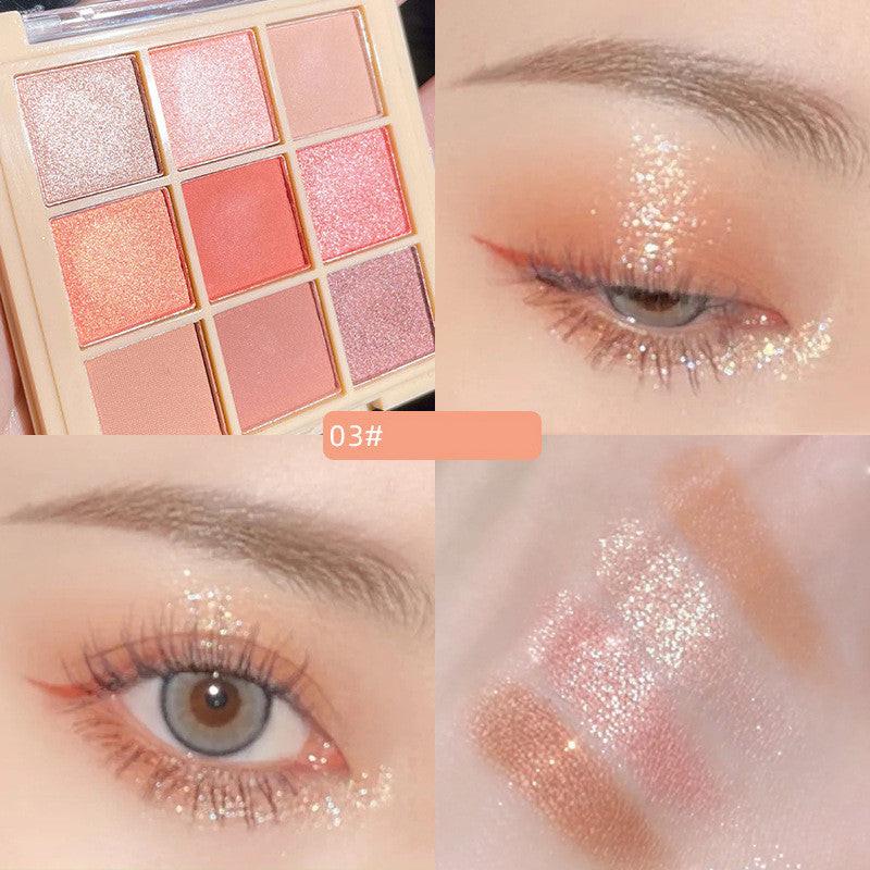 Mashed Potato Nine Color Eye Shadow Plate Earth Color Beauty Makeup.