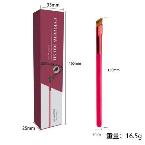 Multi-function Eyebrow Stamp Brush - Square Angled Design For Filling Brows, Concealer & Hairline Makeup. Professional Wild Brow Tool With Precision Edge For Flawless Eyebrow Shaping & Face Contouring.
