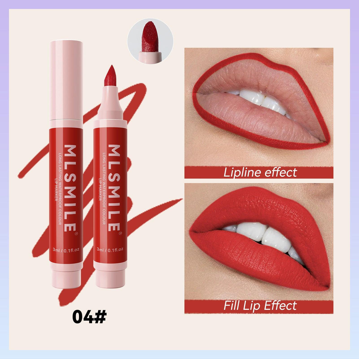 Lip Liner Waterproof No Stain On Cup Lipstick Multifunctional.