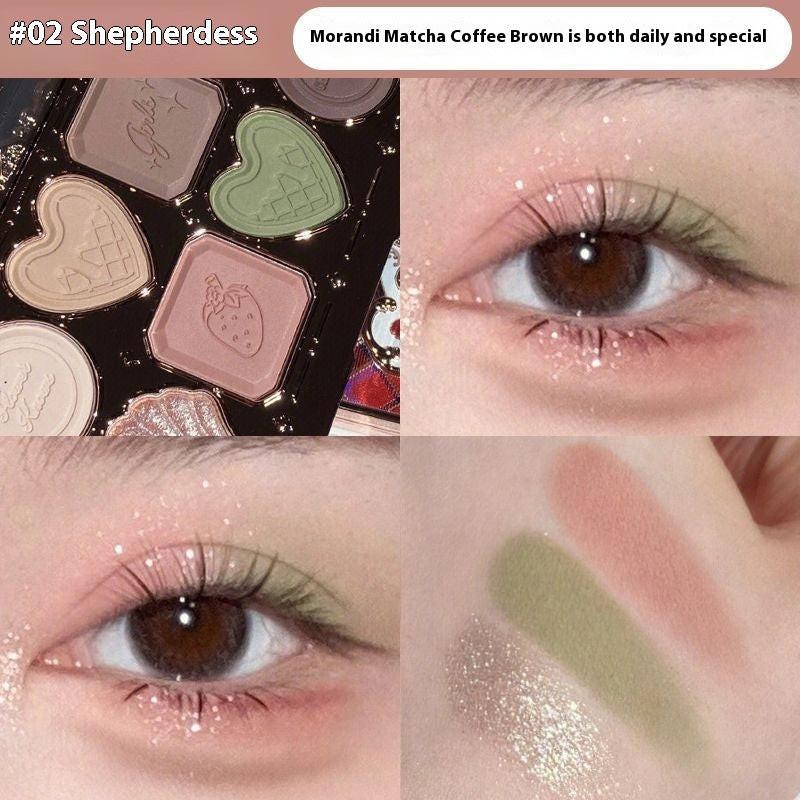 Flower Know Eye Shadow Pure Desire Style Plain Face Highlight Contour Compact.