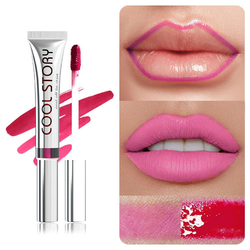 Single Stripping Lip Lacquer Matte No Stain On Cup.