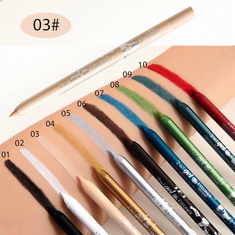 Long-lasting Concealer Waterproof Sweat-proof Smudge-free Eyeliner And Lip Liner.