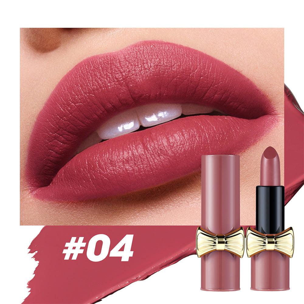 Bow Lipstick Matte Velvet Lasting.