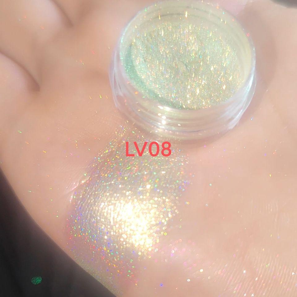 Laser Rainbow Candy Highlight Color Changing Pearl Powder.