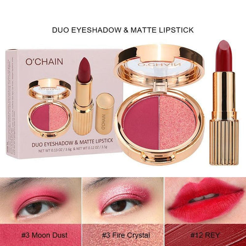 Pearlescent Double-color Eye Shadow Matte Lipstick Does Not Fade Nonstick Cup.
