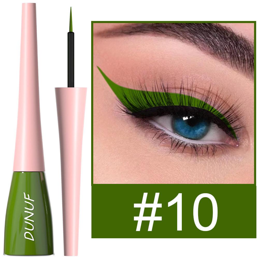 18 Color Long Lasting Waterproof Color Liquid Eyeliner.
