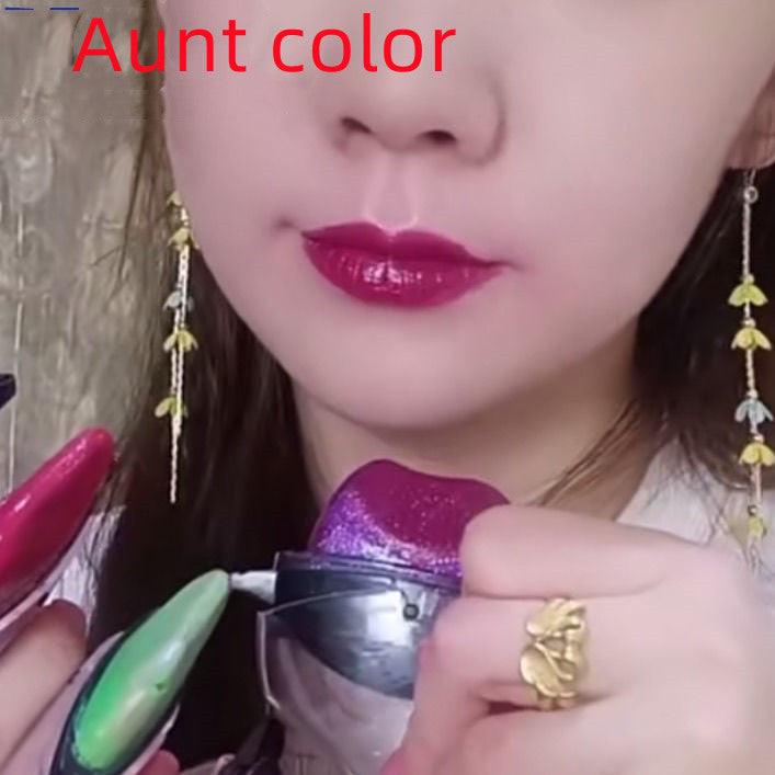 Lazy Lipstick One Kiss Molded Waterproof Moisturizing Moisturizer.