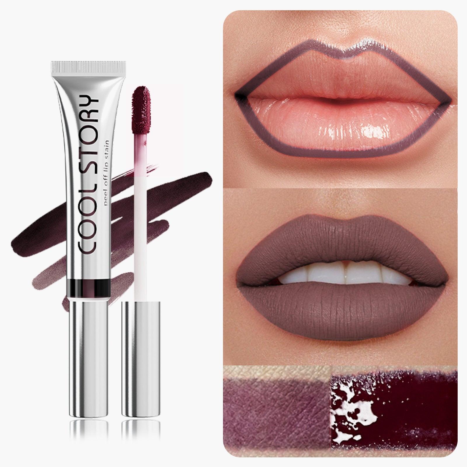 Single Stripping Lip Lacquer Matte No Stain On Cup.