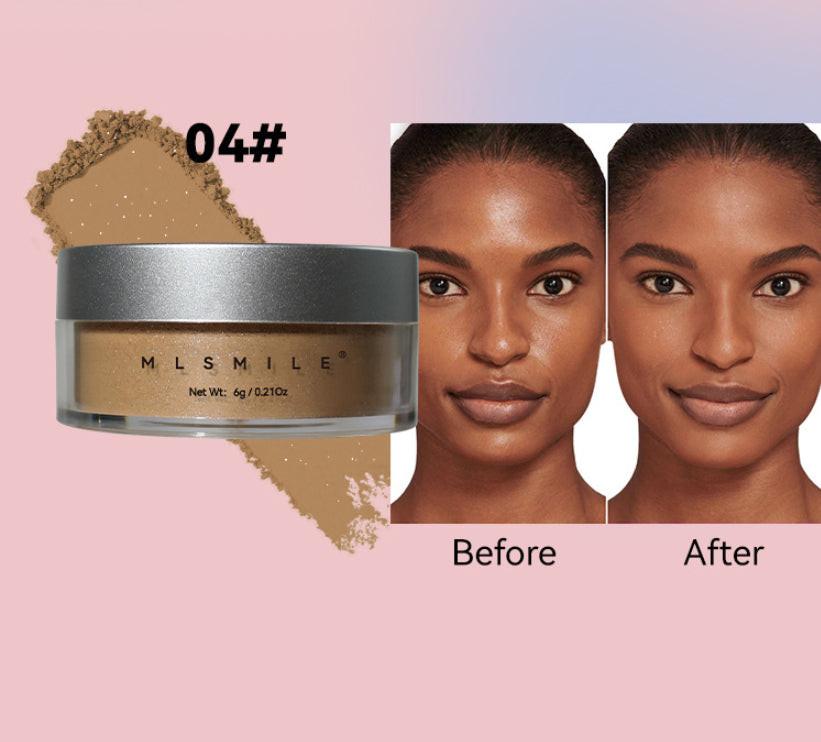 Pearlescent Face Powder Concealer Powder Waterproof Sweat-proof Oil Control.