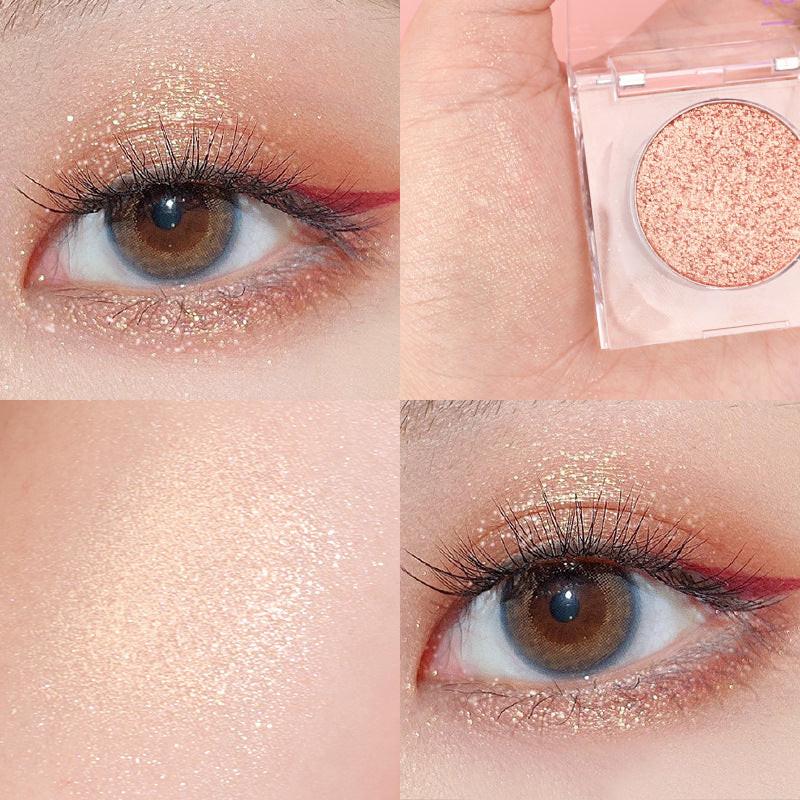 High Gloss Earth Color Broken Diamond Fine Shimmer Matt Pearl Eye Shadow Disc.