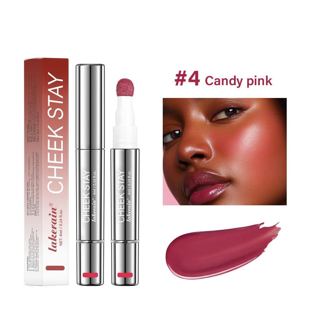 6 Colors Multifunctional Cosmetic Brush Liquid Highlight Blush Stick.