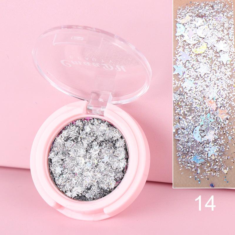 Monochrome Glitter Powder Sequin Eyeshadow.