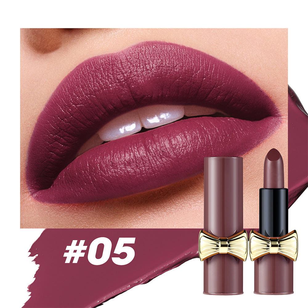 Bow Lipstick Matte Velvet Lasting.