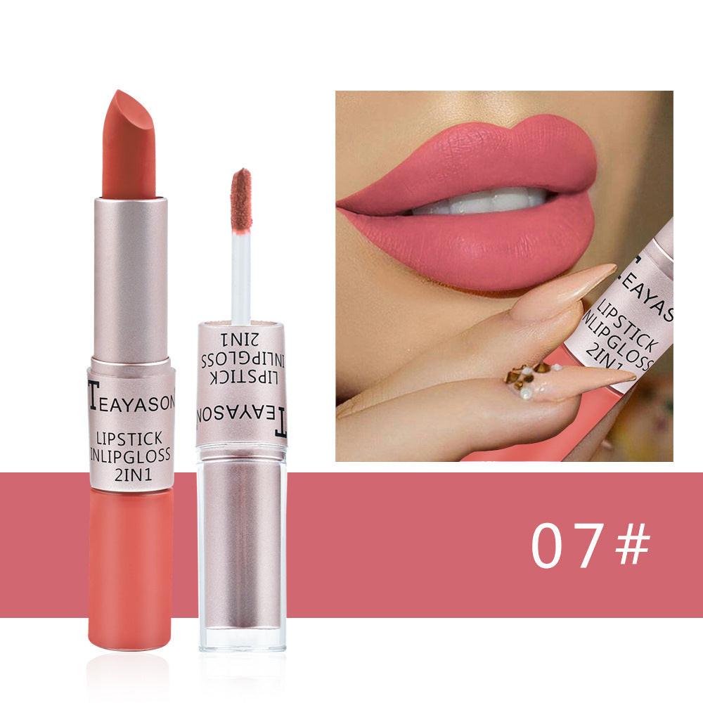 Double-ended Non-stick Cup Matte Matte Lip Gloss.