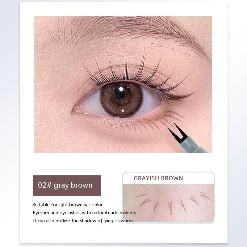 Eyelash Two-claw Eyeliner Eyebrow Pencil Two Claw Eyeliner 2-claw Pen Fork Lower Eyelash Eyeliner.