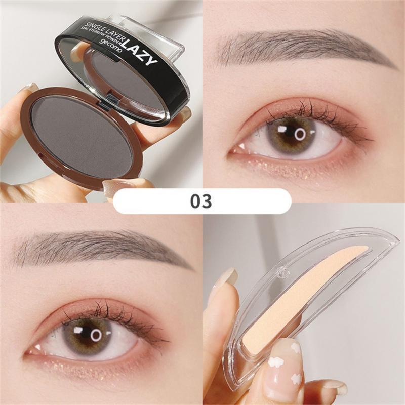 Double Layer Two-color Lazy Seal Eyebrow Powder Waterproof Sweat And Not Smudging.