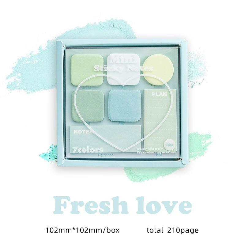 Eye Shadow Box Post It Sticker.