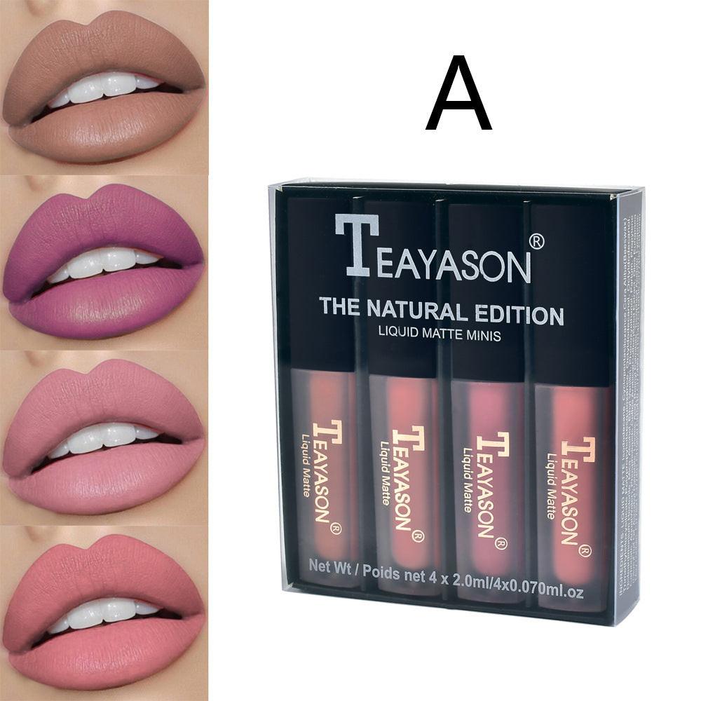Lip Gloss Set Of Four Lip Gloss Liquid Matte.