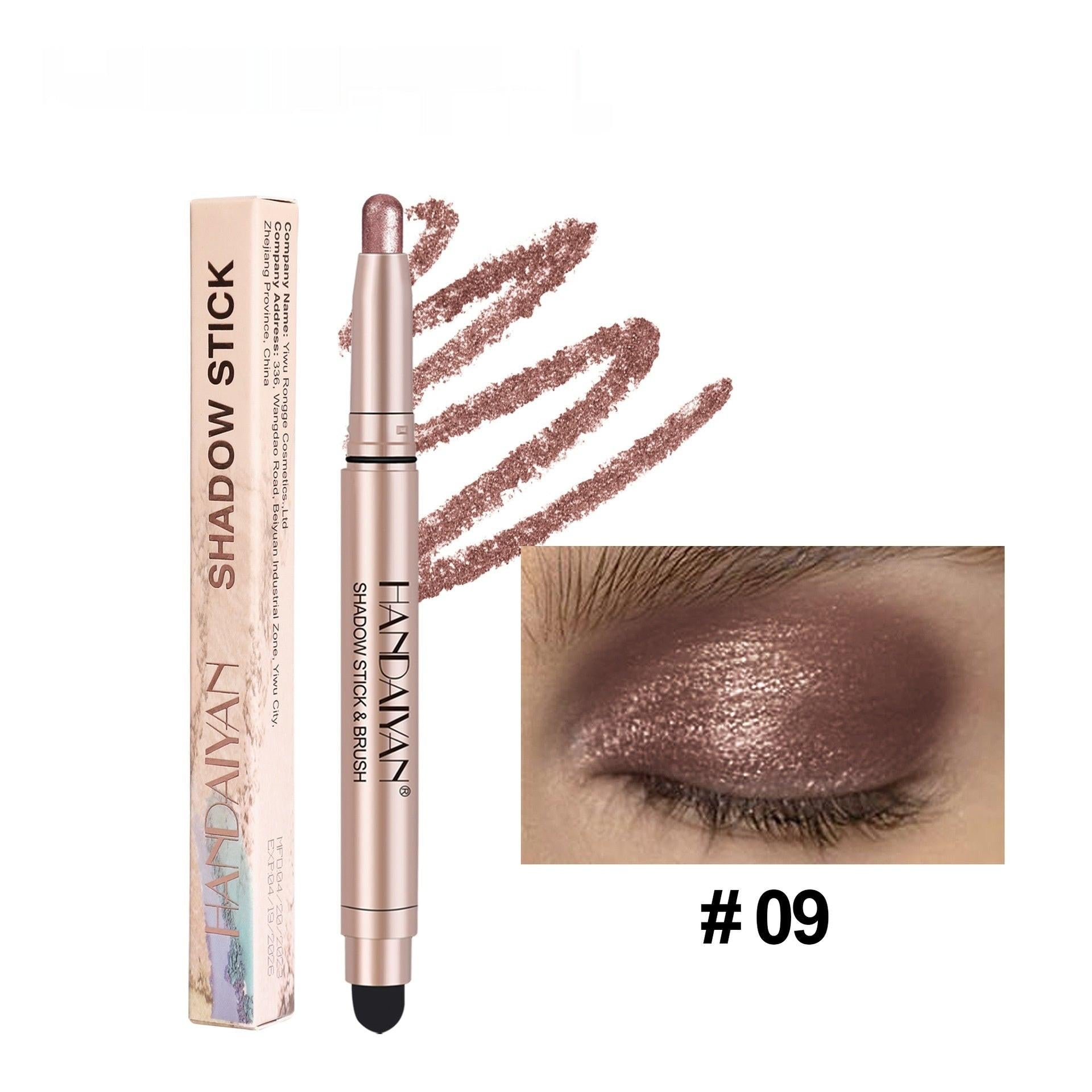 Crouching Silkworm Women's High-gloss Pearlescent Eye Shadow Stick.