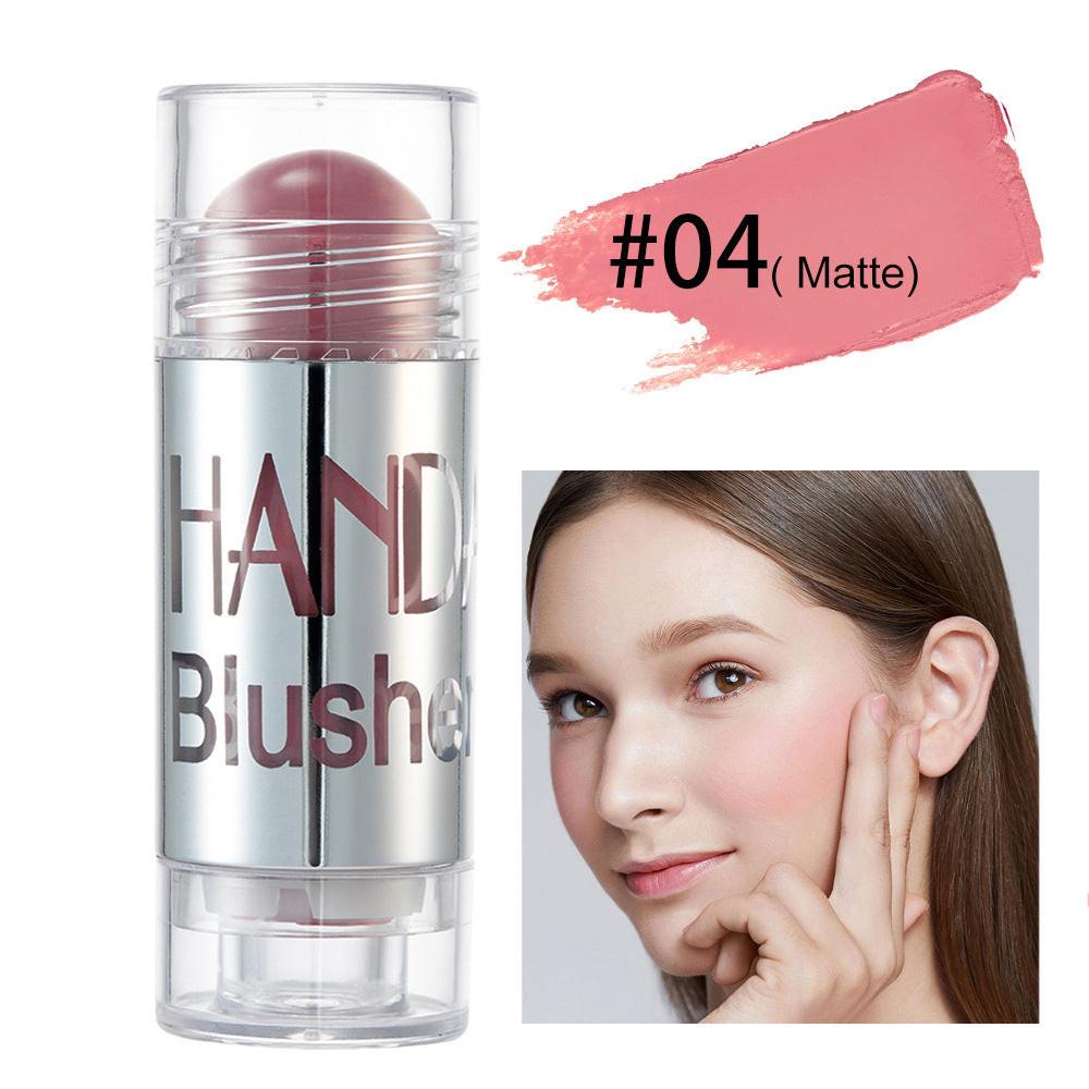 Cheek Blusher Shimmer Blush Stick Face Makeup Highlighter Bronzer Contour Cream Long-lasting Facial Make Up Cosmetics.