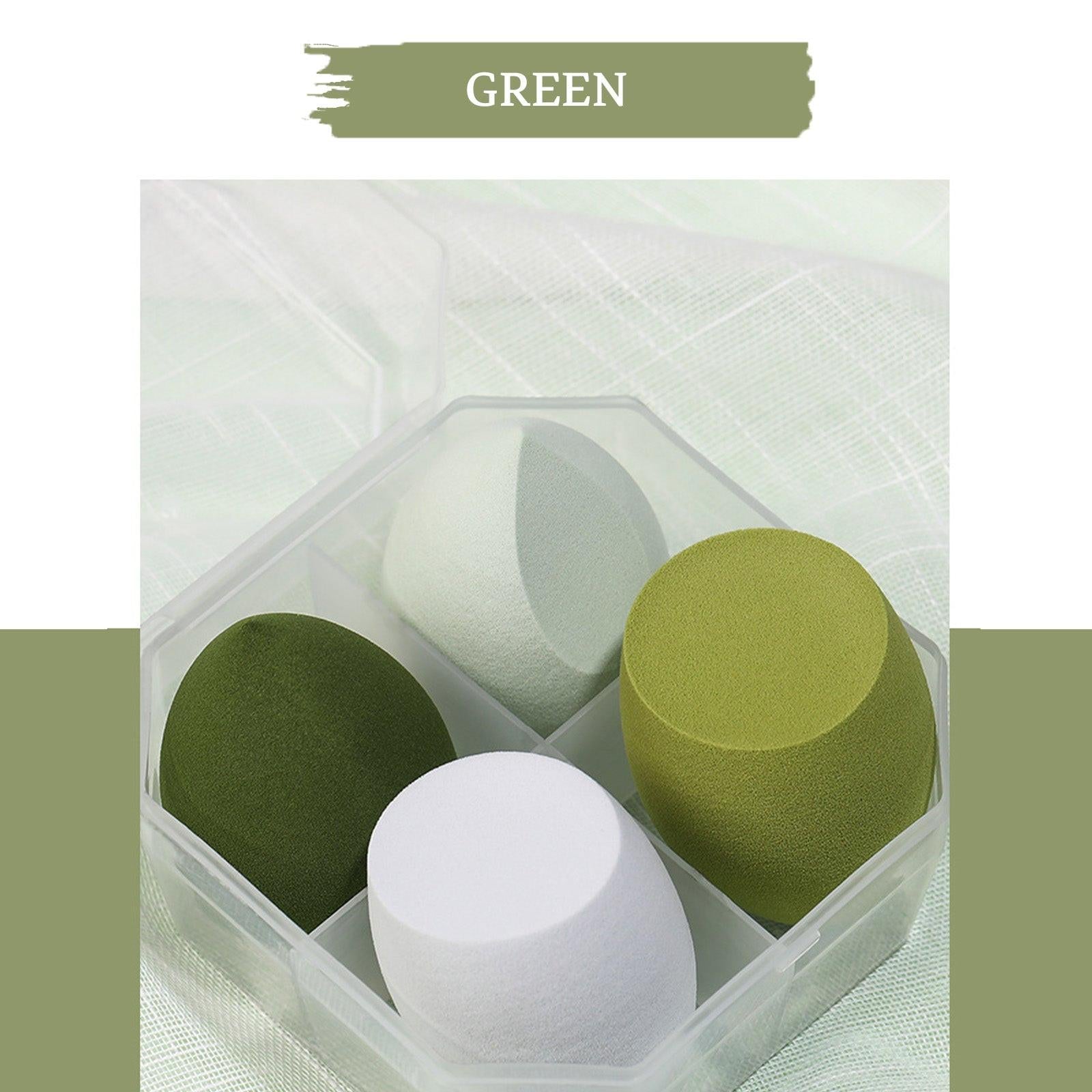 Beauty Eggs Set Seamless Smudging More Hygienic Prevents Bacteria Buildup Create A Flawless Makeup Look Beauty Egg Case 4pcs.