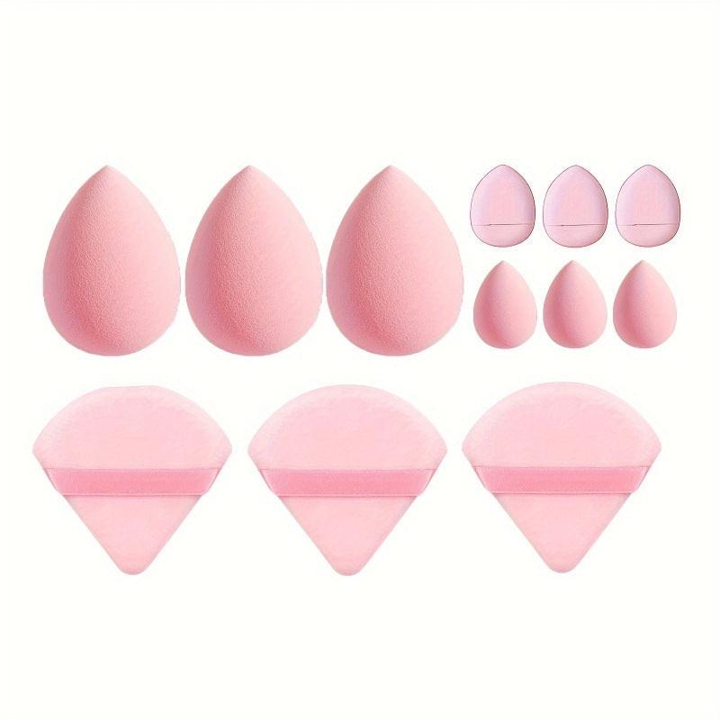 12 PCs Makeup Sponge Dry Wet Use Face Powder.