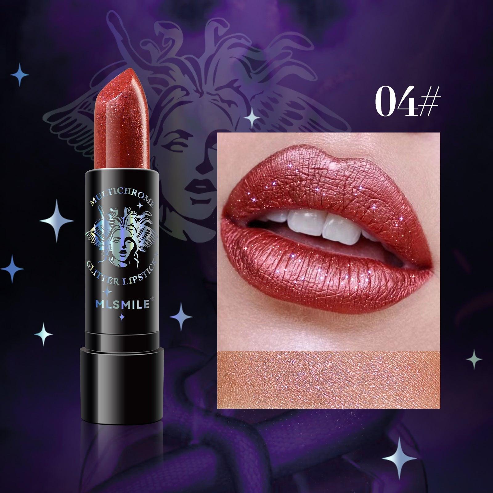 Ladies Pearl Sparkly Christmas Lipstick.