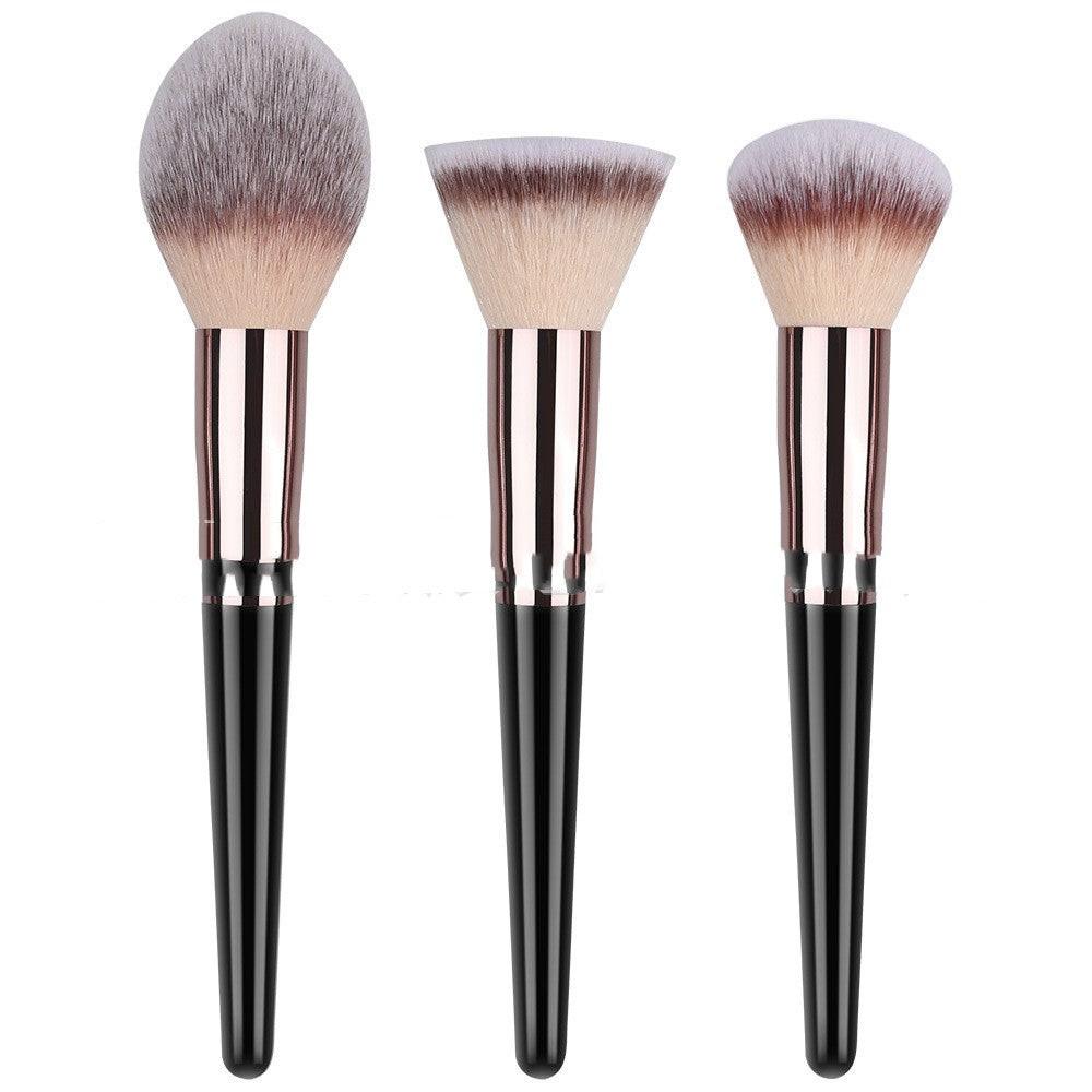 Black Makeup Brush Suit Powder Foundation Brush Eye Shadow.