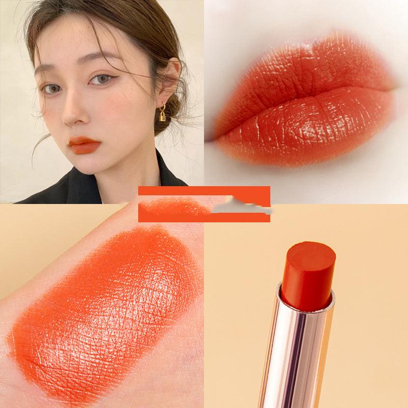 Golden Thin Tube Semi-matte Velvet Matte Moisturizing Lipstick.