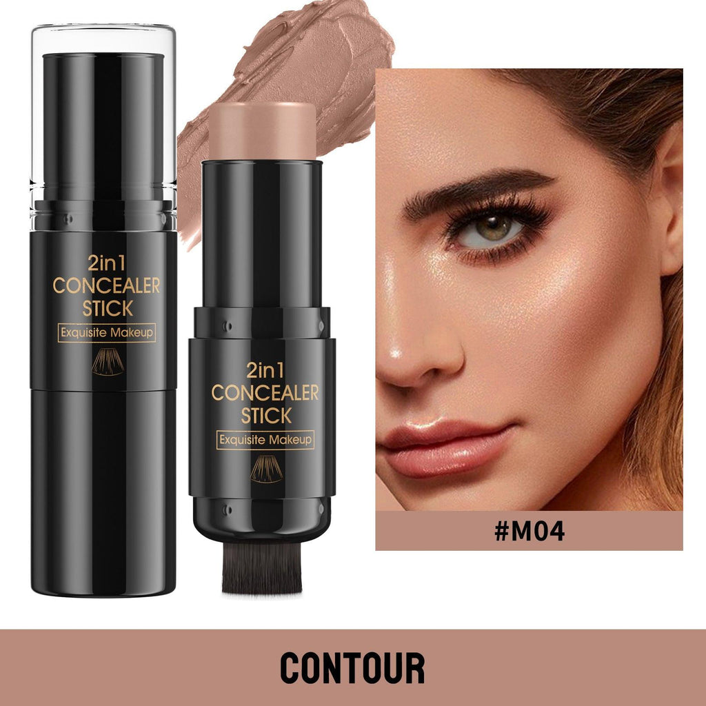 Highlight Blush Double-headed Contour Stick With Brush.