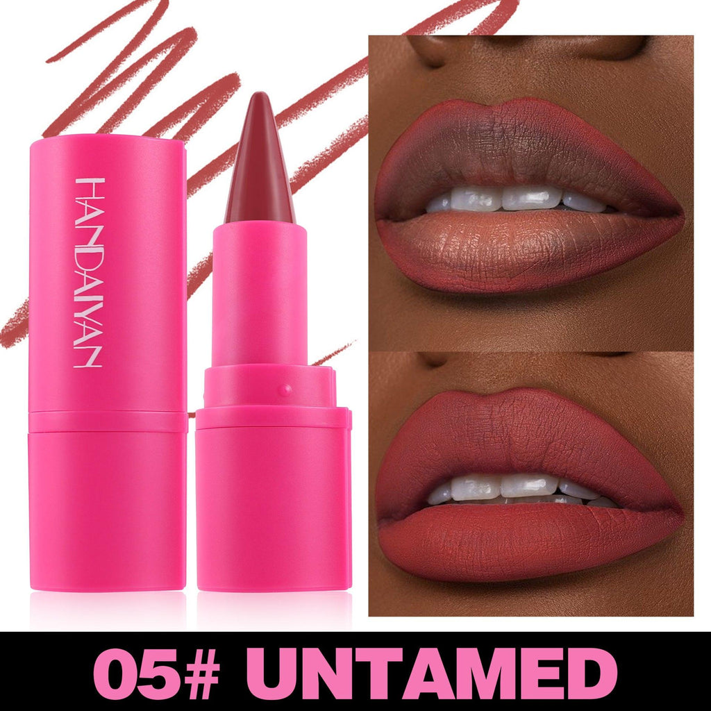 Matte Lipstick Lip Liner 2-in-1 8 Colors.
